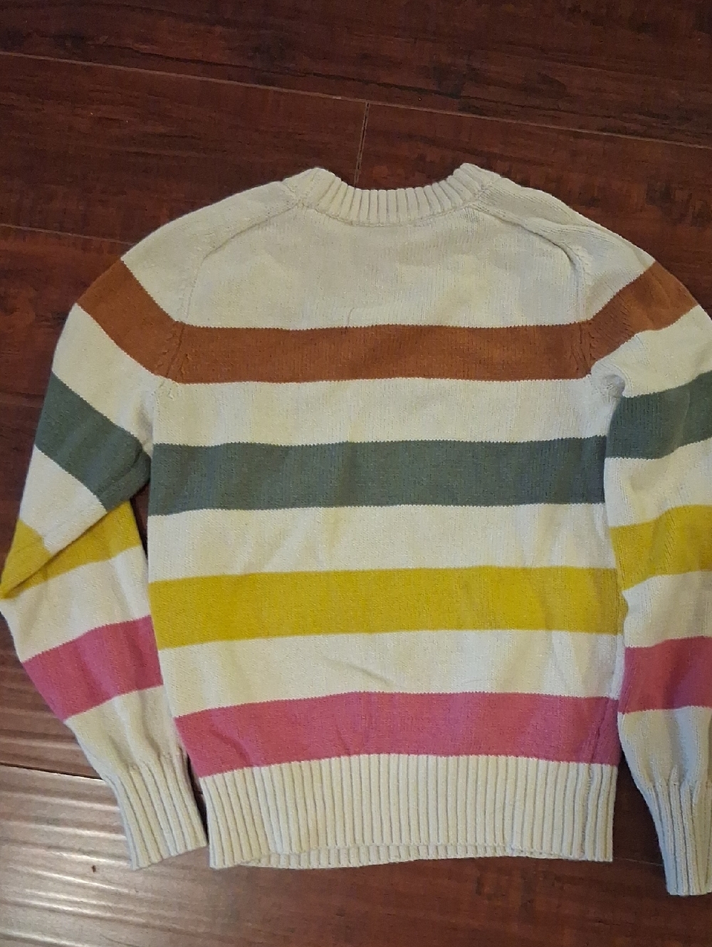Womens Free Assembly Striped Crewneck Sweater - Picture 3 of 4